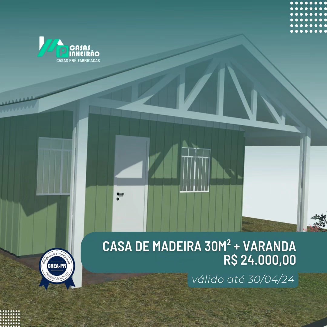 Casas Pinheirão - Av. Jacob Macanhan, 1369 - Pinhais. Casas pré-fabricadas com o melhor preç