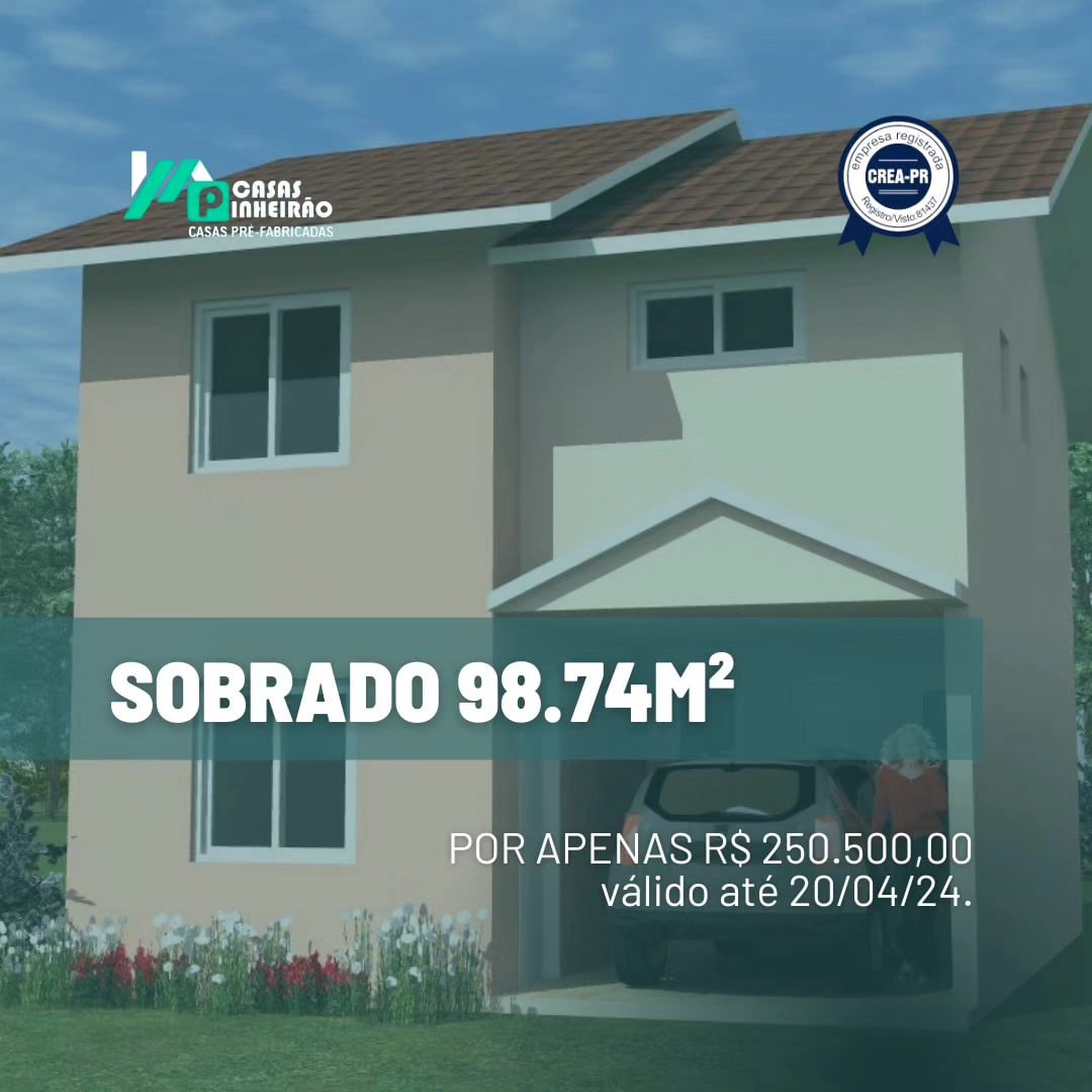 Casas Pinheirão: Sua Casa Nova te Espera!  Visite nossa loja em Pinhais e conheça nossos projetos de casas pré-fabricadas